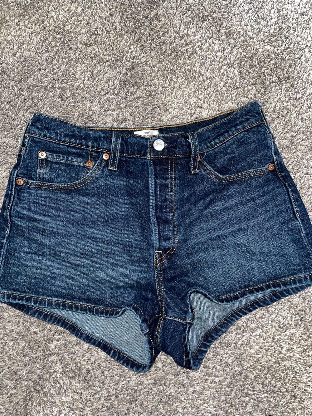 Levi’s 501 Denim High Rise Short Shorts